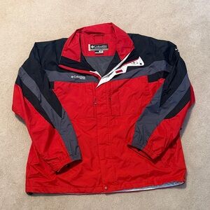 Columbia Men's Performance Jacket in Red and Black